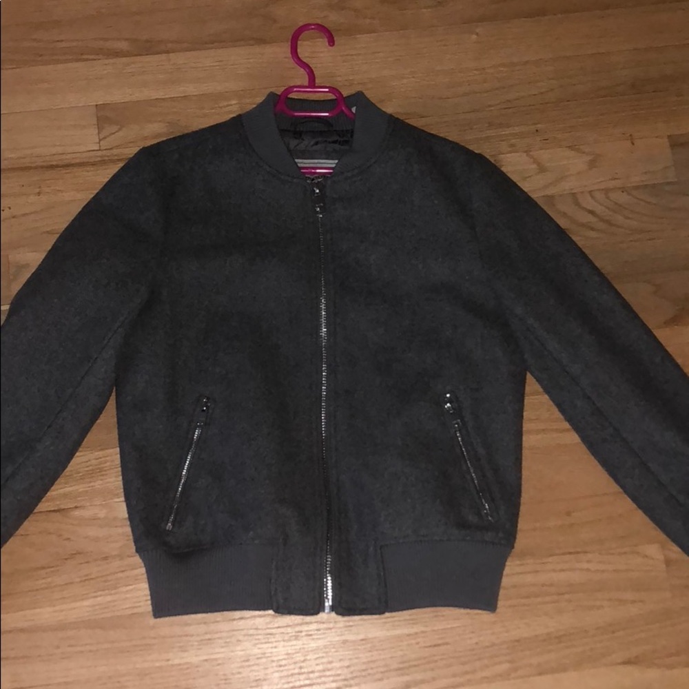 Wool bomber jacket